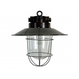Industriální smaltovaná lampa