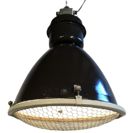 Industriální smaltovaná lampa