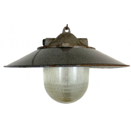 Industriální smaltovaná lampa
