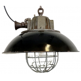 Industriální smaltovaná lampa