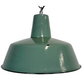 Industriální smaltovaná lampa