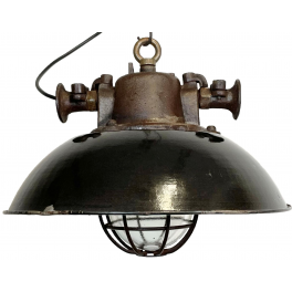 Industriální smaltovaná lampa