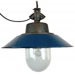 Industriální smaltovaná lampa