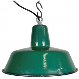 Industriální smaltovaná lampa