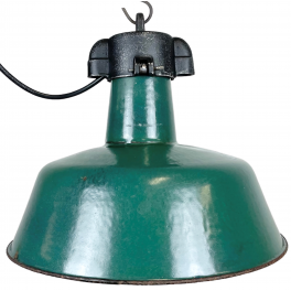 Industriální smaltovaná lampa