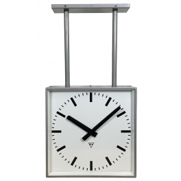 Industriální hodiny oboustranné PRAGOTRON 44 cm