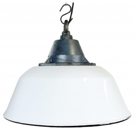 Industriální smaltovaná lampa