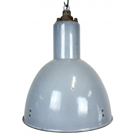 Industriální smaltovaná lampa 1950 Bauhaus