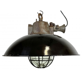 Industriální smaltovaná lampa