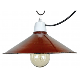 Industriální smaltovaná lampa