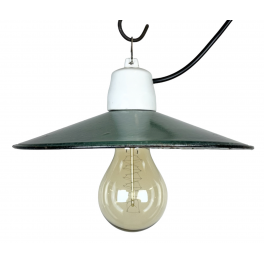 Industriální smaltovaná lampa