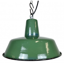 Industriální smaltovaná lampa