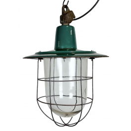 Industriální smaltovaná lampa