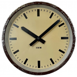  Industriální hodiny IBM  34 cm