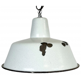 Industriální smaltovaná lampa