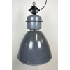 Industriální smaltovaná lampa šedá
