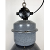 Industriální smaltovaná lampa šedá
