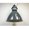Industriální smaltovaná lampa šedá