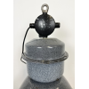 Industriální smaltovaná lampa šedá
