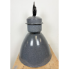 Industriální smaltovaná lampa šedá