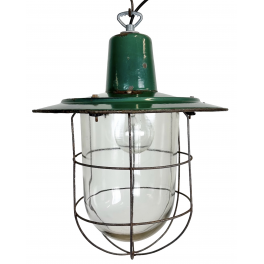 Industriální smaltovaná lampa