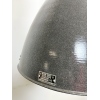 Industriální smaltovaná lampa šedá