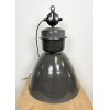 Industriální smaltovaná lampa šedá