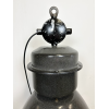 Industriální smaltovaná lampa šedá