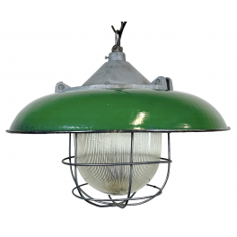 Industriální smaltovaná lampa