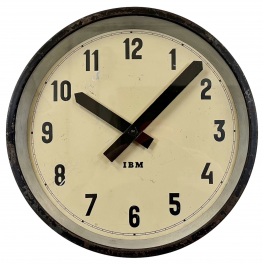  Industriální hodiny IBM 29 cm