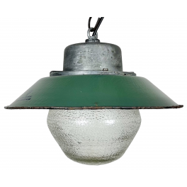 Industriální smaltovaná lampa