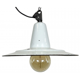Industriální smaltovaná lampa