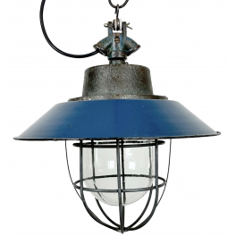 Industriální smaltovaná lampa