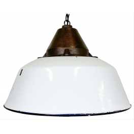 Industriální smaltovaná lampa 