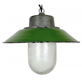 Industriální smaltovaná lampa