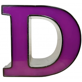 Reklamní svítící  písmeno D