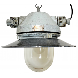 Industriální smaltovaná lampa