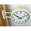 Oboustranné  Industriální hodiny VAN DOORN 32 cm