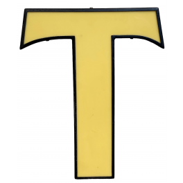 Reklamní svítící  písmeno T