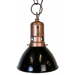 Industriální smaltovaná lampa