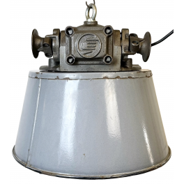 Industriální smaltovaná lampa