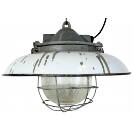 Industriální smaltovaná lampa