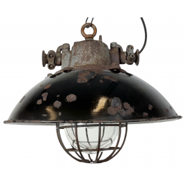 Industriální smaltovaná lampa