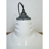 Industriální smaltovaná lampa Miller U.S.A.