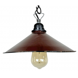 Industriální smaltovaná lampa