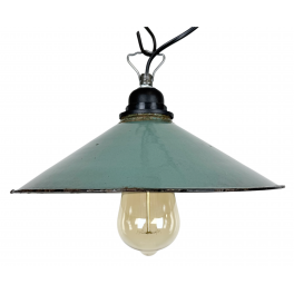 Industriální smaltovaná lampa