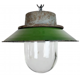 Industriální smaltovaná lampa