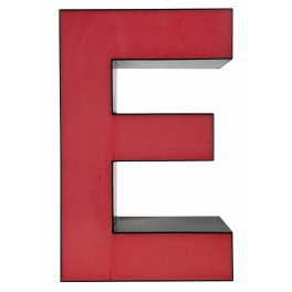 Reklamní svítící  písmeno E