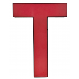 Reklamní svítící  písmeno T