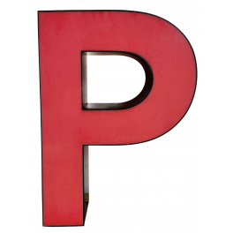 Reklamní svítící  písmeno P